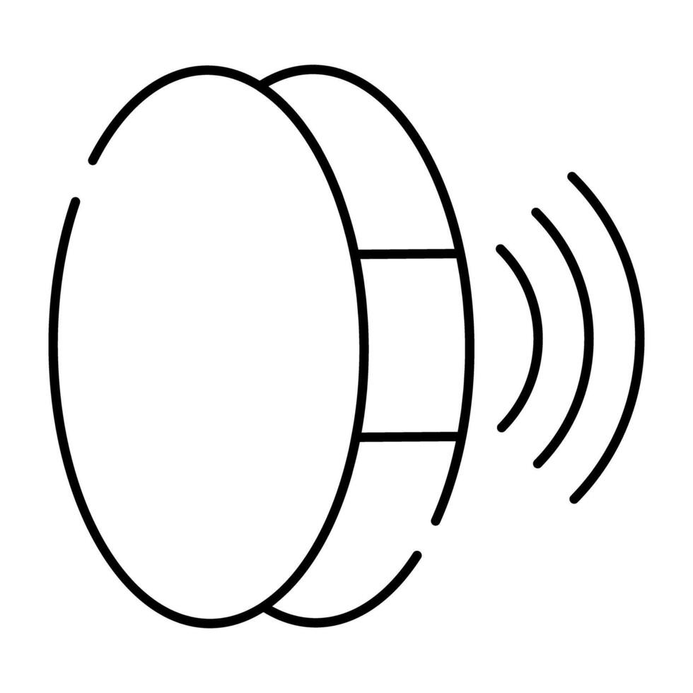 editierbar Design Symbol von Stimme Anerkennung vektor