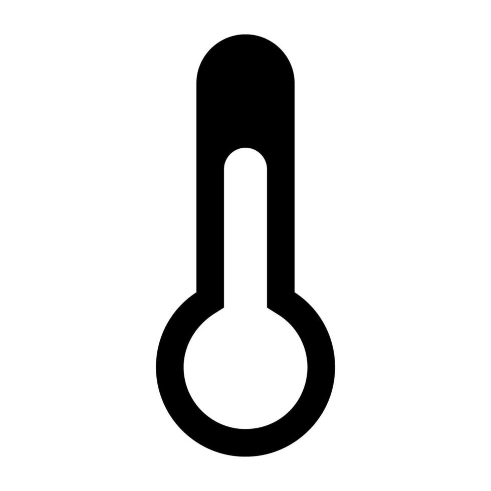 ein Temperatur Indikator Symbol, solide Design von Thermometer vektor