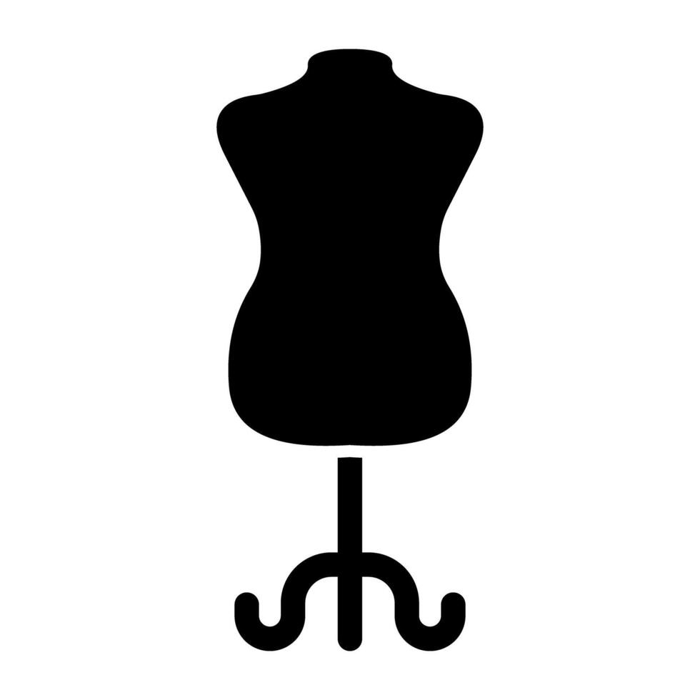 modell figur ikon, platt design av mannekäng vektor