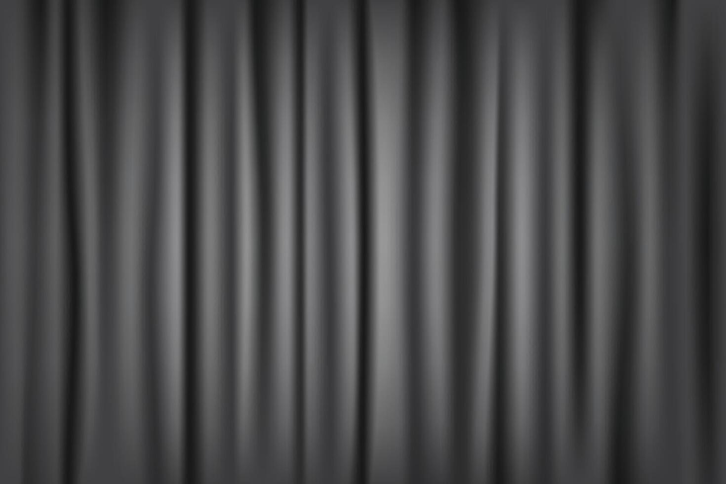 realistisch Vorhang Hintergrund Vorlage mit grau Farbe Vektor Design Grafik