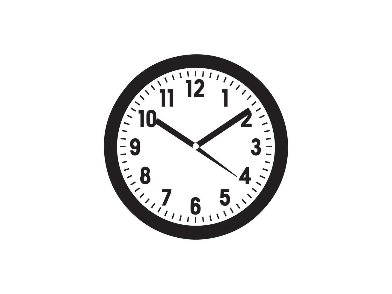 Uhr Symbol isoliert auf Weiß Hintergrund. Zeit Symbol. Vektor Illustration.