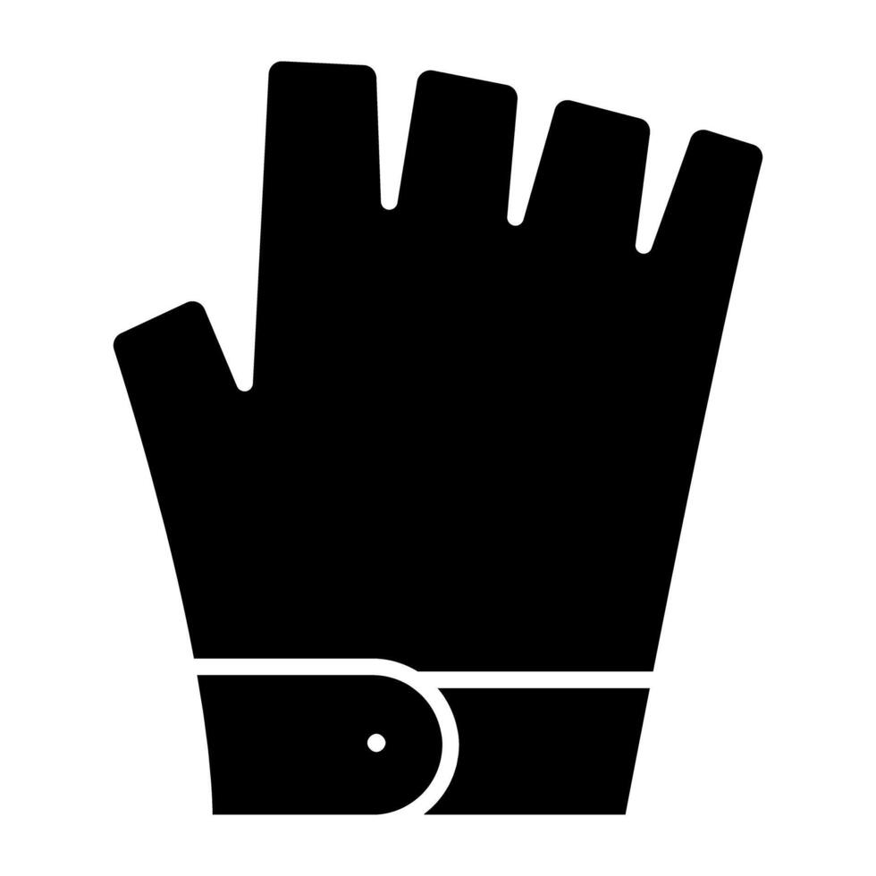 Gym handske ikon i perfekt design vektor