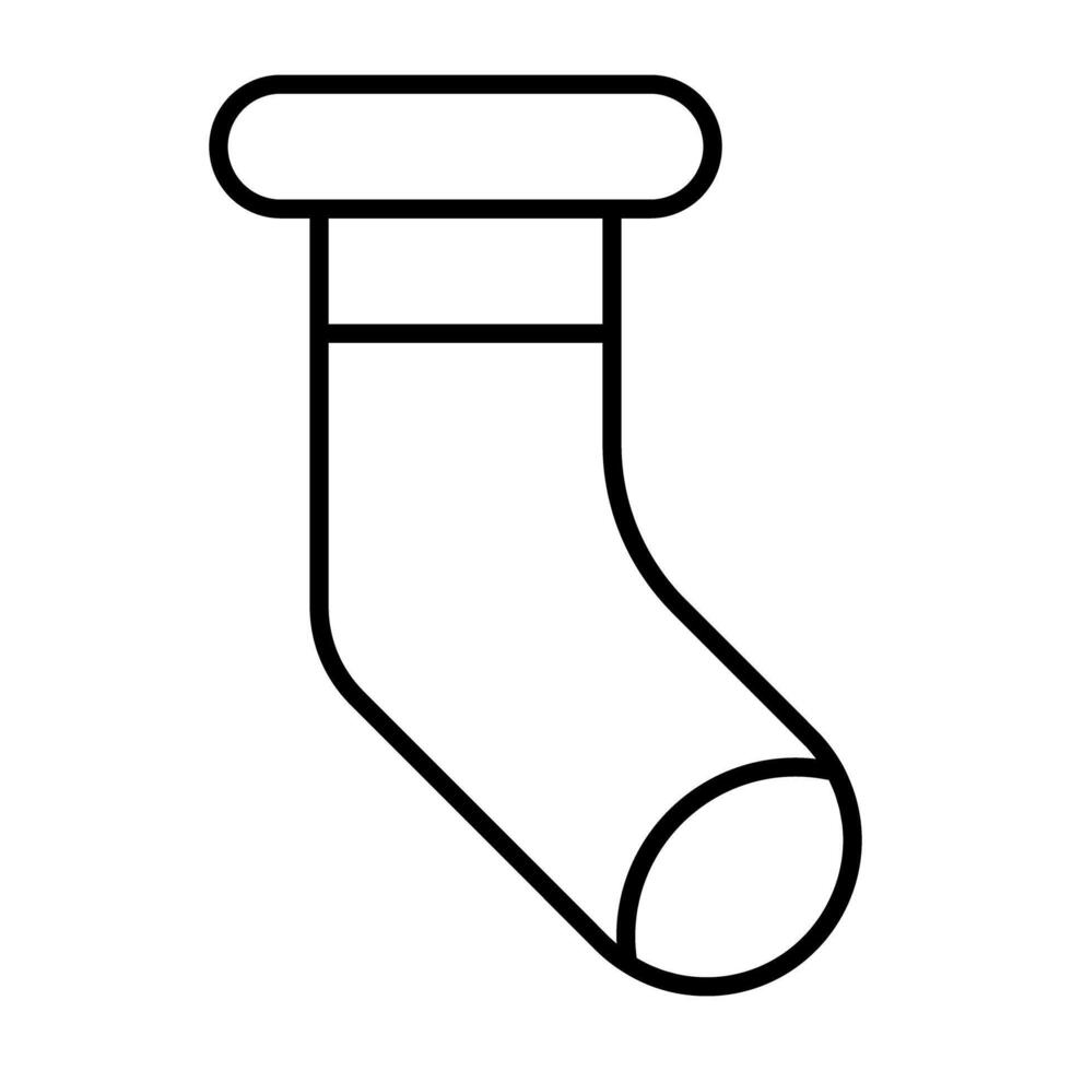 Winter Fuß Abdeckung Zubehörteil, linear Design von Socken vektor