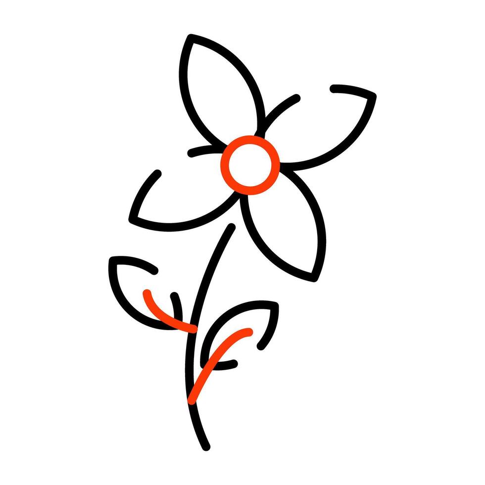 ein perfekt Design Symbol von Blume vektor