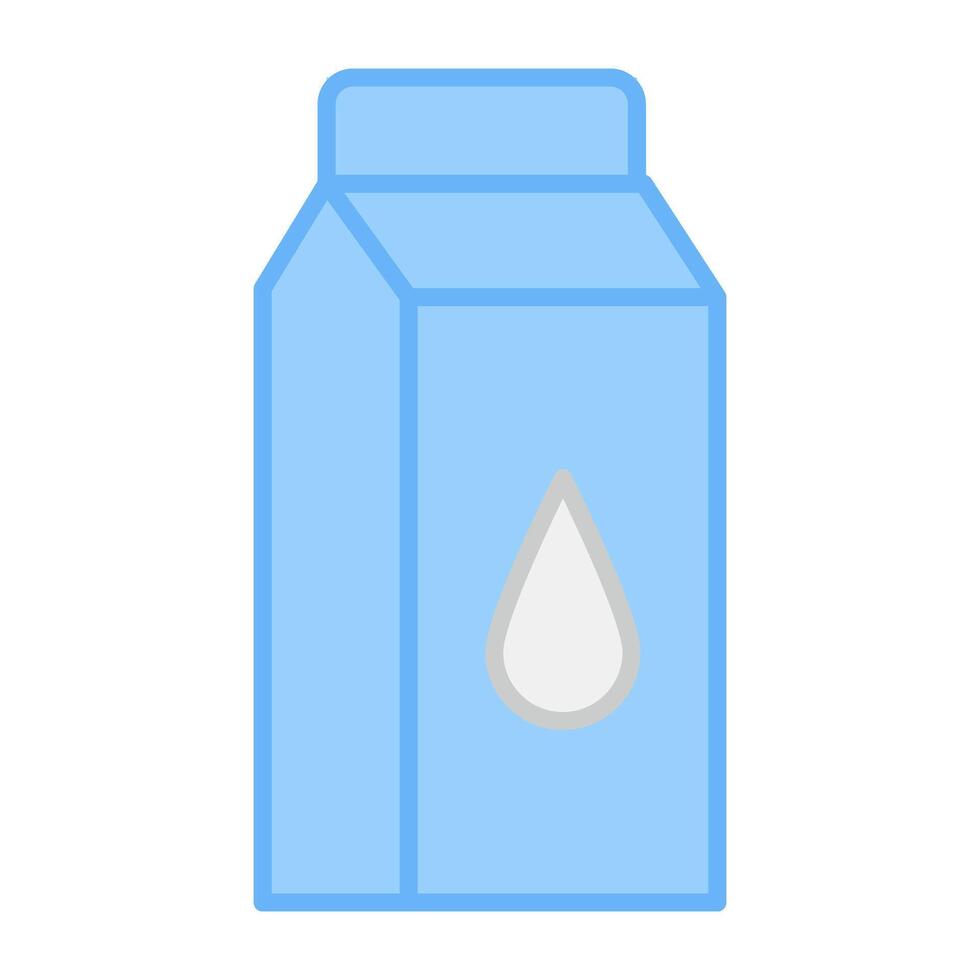 en ikondesign av mjölkpaket vektor