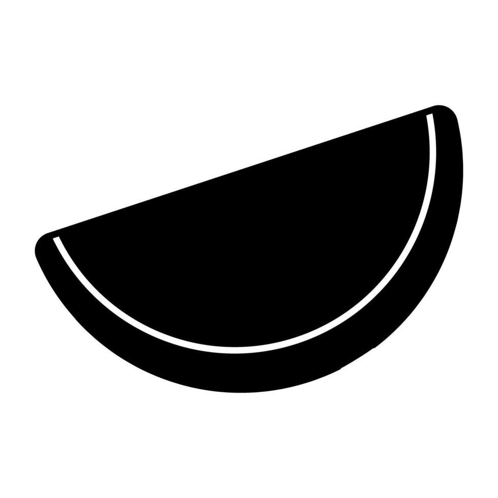 en modern design ikon av vattenmelon skiva vektor
