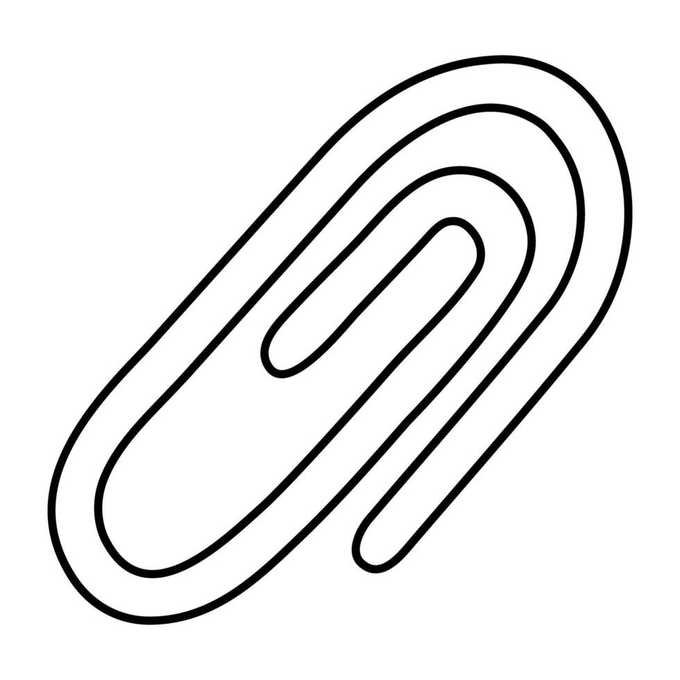 ein modisch Design Symbol von Papier Clip vektor