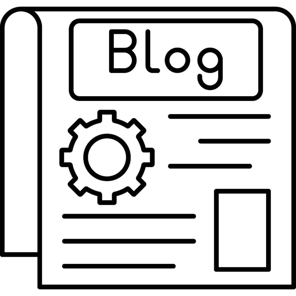 blog förvaltning vektor