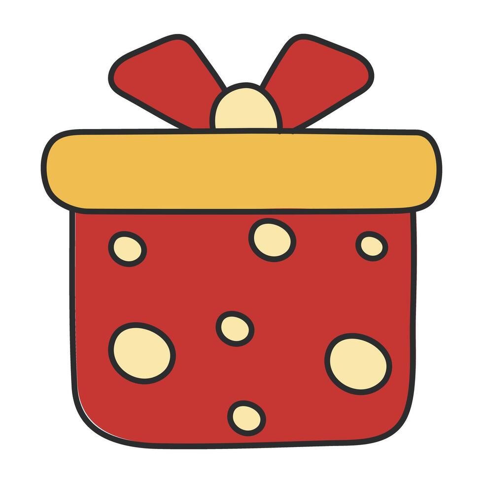 perfekt Design Symbol von Geschenk Box vektor