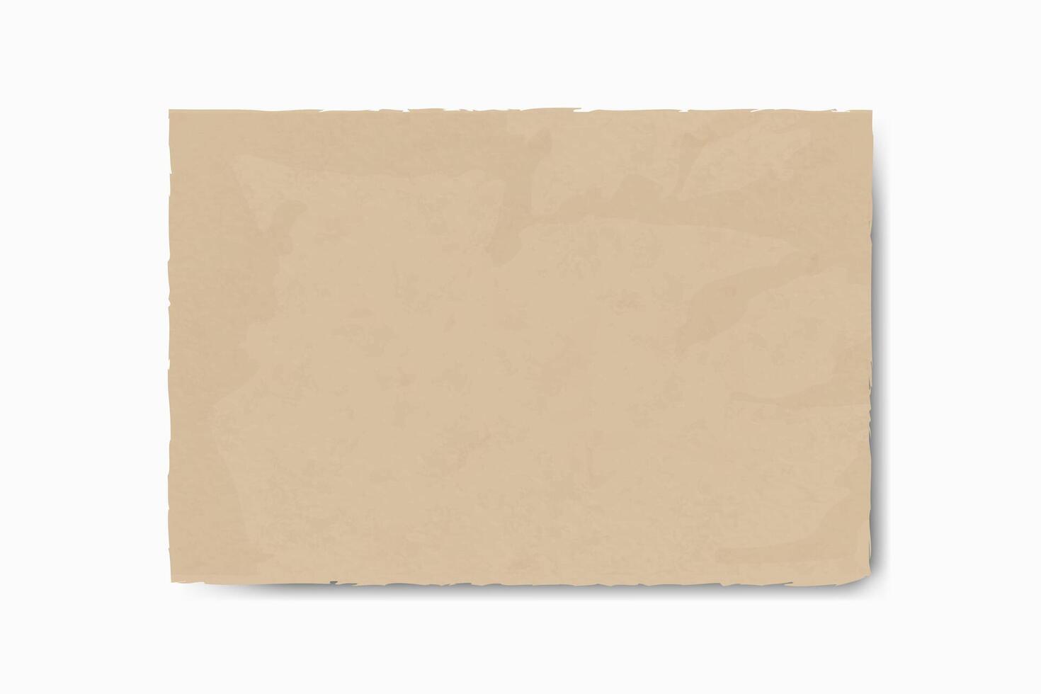 Kraft recycelt Textur Papier Hintergrund, Grunge alt Pergament Banner Vorlage. Vektor Illustration