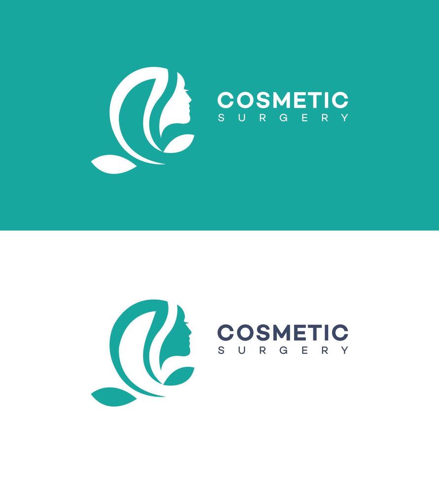 kosmetisk kirurgi logotyp ikon varumärke identitet tecken symbol mall vektor