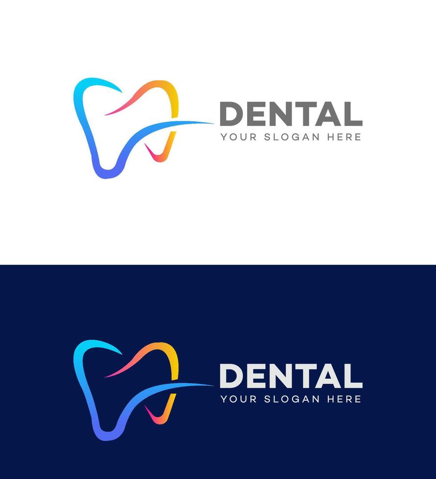 Dental Logo Symbol Marke Identität Zeichen Symbol Vorlage vektor