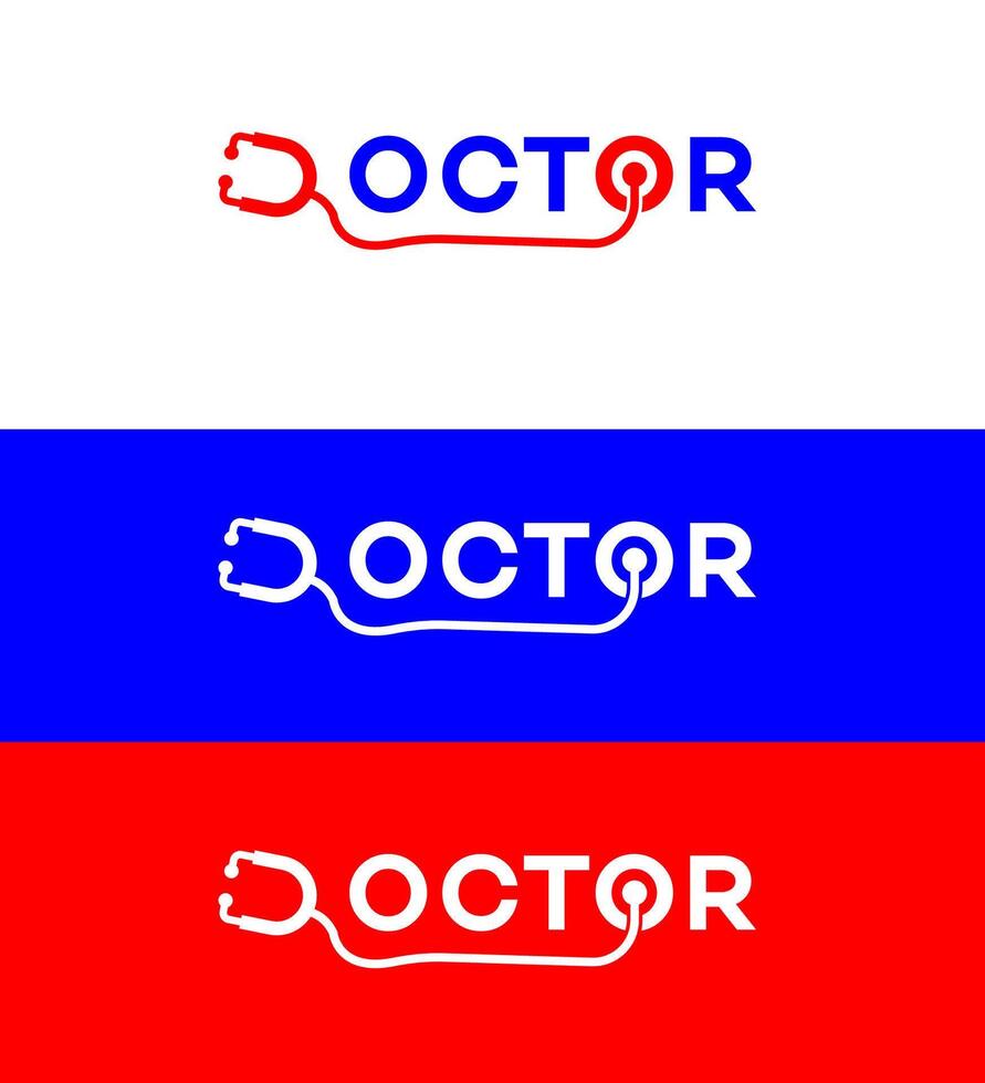 Arzt Logo Symbol Marke Identität Zeichen Symbol Vorlage vektor