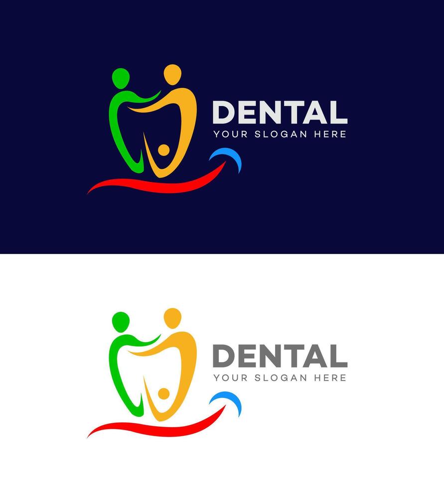 Dental Logo Symbol Marke Identität Zeichen Symbol Vorlage vektor