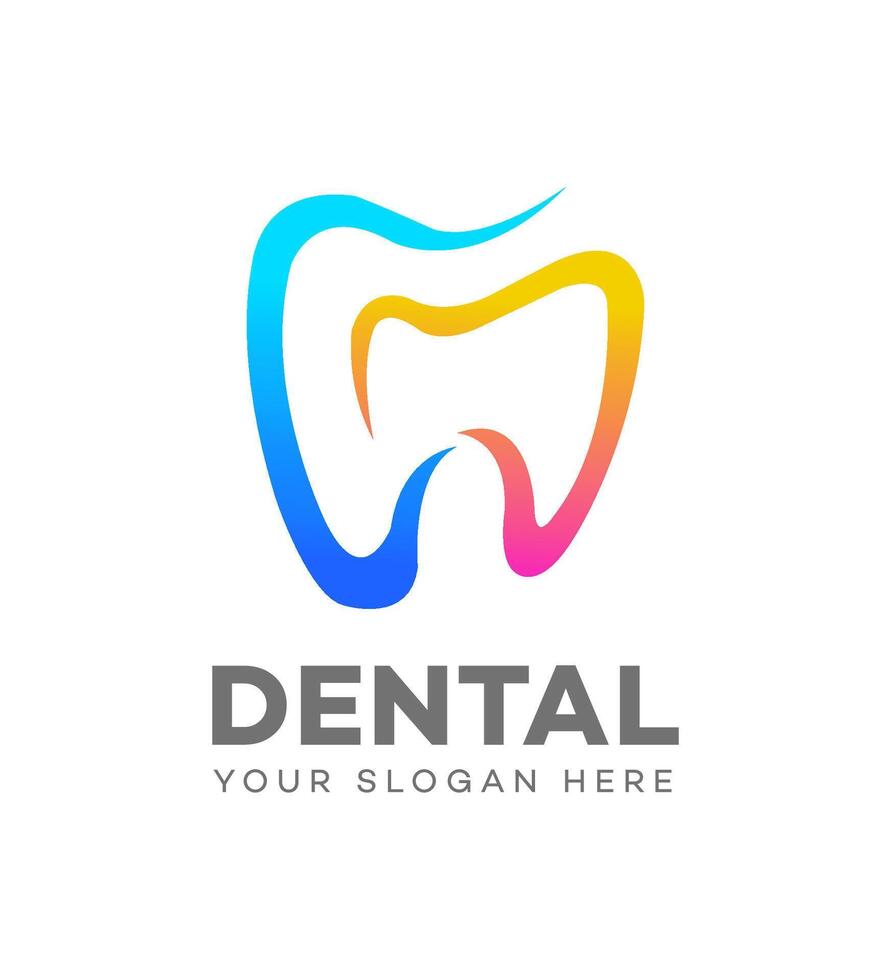 Dental Logo Symbol Marke Identität Zeichen Symbol Vorlage vektor