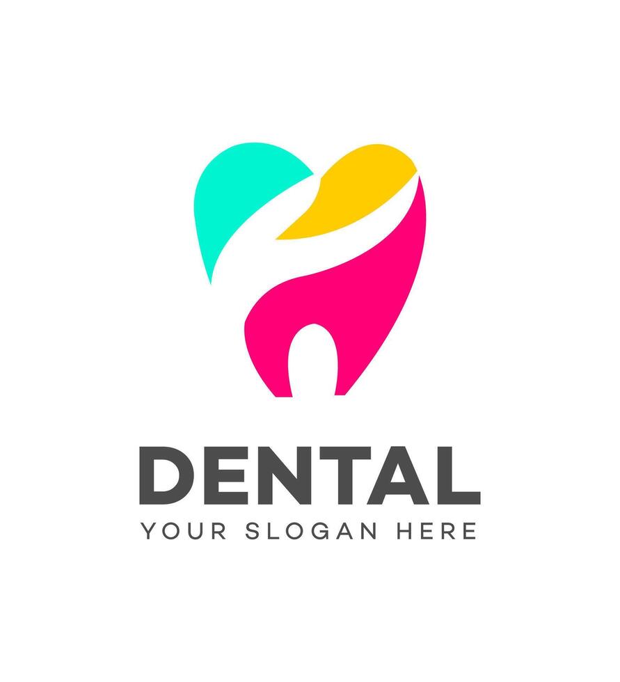 Dental Logo Symbol Marke Identität Zeichen Symbol Vorlage vektor