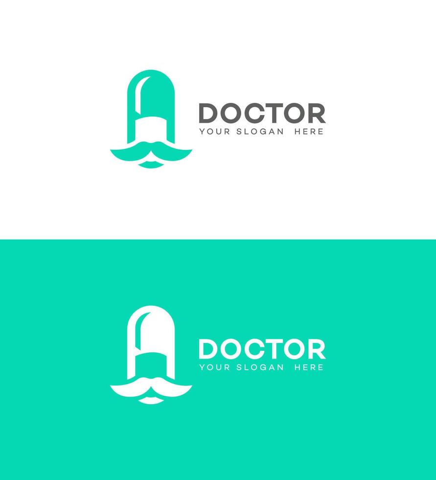 läkare logotyp ikon varumärke identitet tecken symbol mall vektor