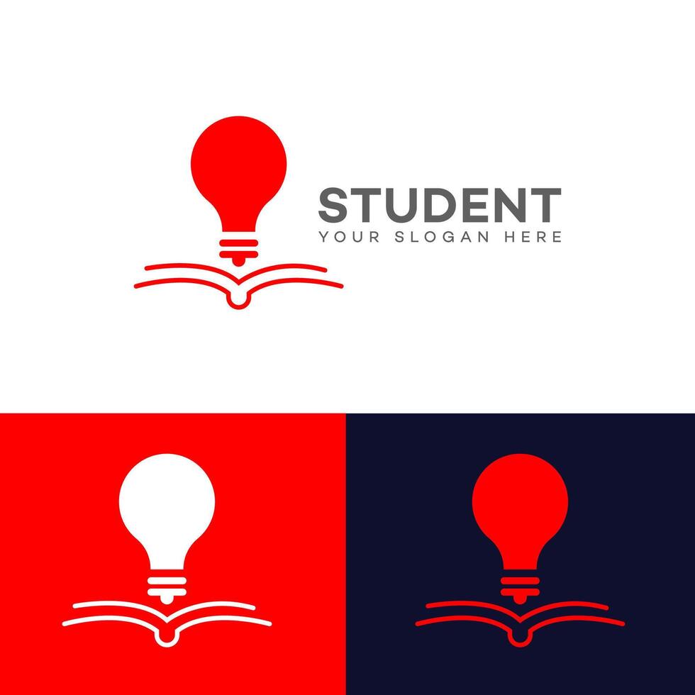 Schüler Logo Symbol Marke Identität Zeichen Symbol Vorlage vektor