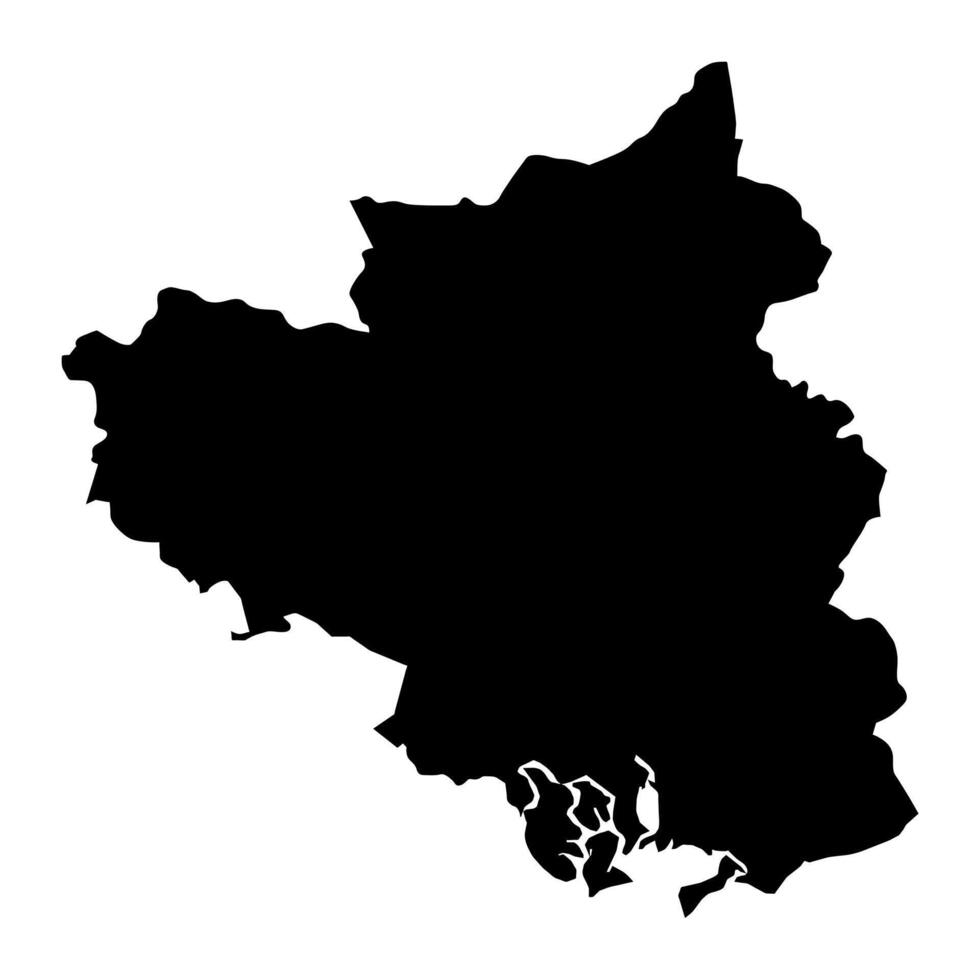 sydöst område Karta, administrativ division av vietnam. vektor illustration.