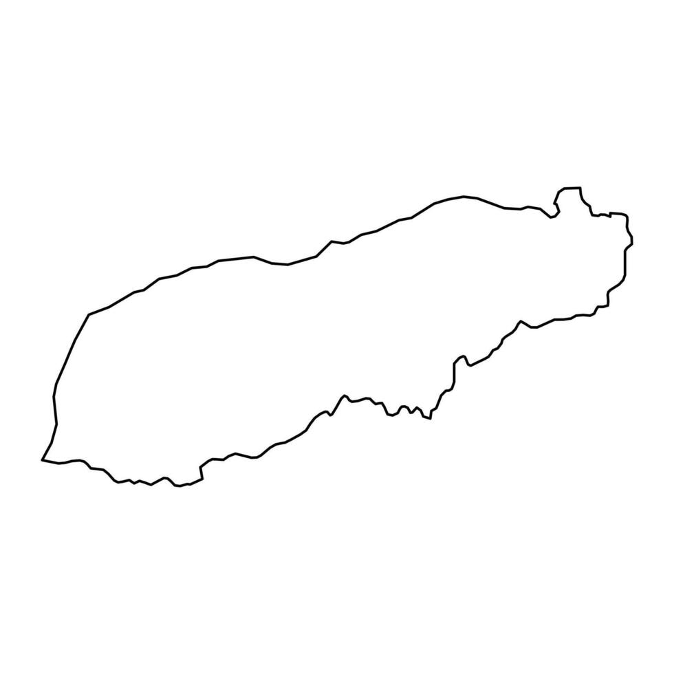 flüssig Gemeinde Karte, administrative Aufteilung von Osten Timor. Vektor Illustration.