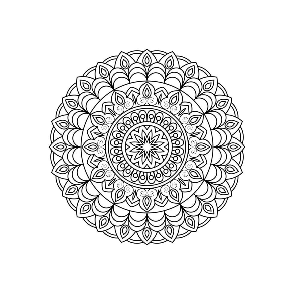Mandala Design kostenlos herunterladen, Mandala ist ein Kunst vektor