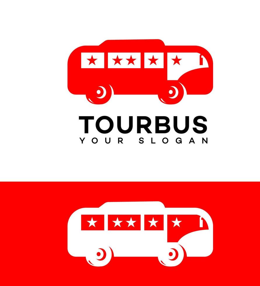 Tour Bus Logo Symbol Marke Identität Zeichen Symbol vektor