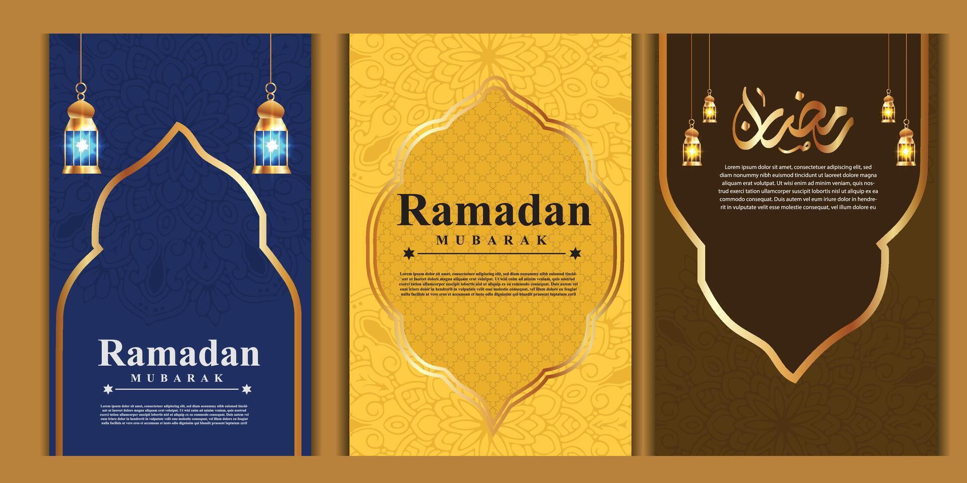 Ramadan kareem Hintergrund, Gruß Banner Ramadan islamisch Ornament Hintergrund Design Vorlage vektor