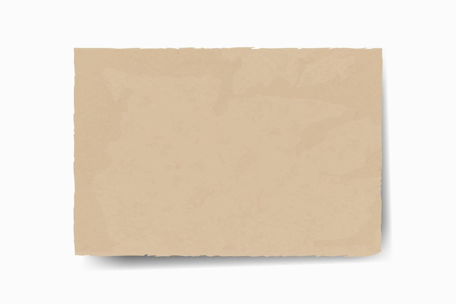 Kraft recycelt Textur Papier Hintergrund, Grunge alt Pergament Banner Vorlage. Vektor Illustration