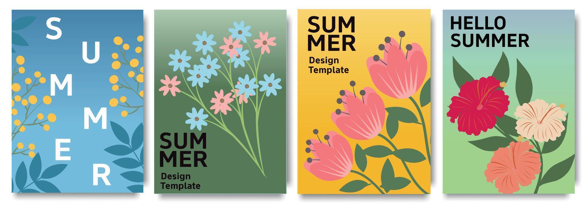 minimalistisk abstrakt natur konst former samling. pastell Färg klotter bunt för mode design, sommar säsong eller naturlig begrepp. modern hand dragen växt blad dekoration uppsättning vektor