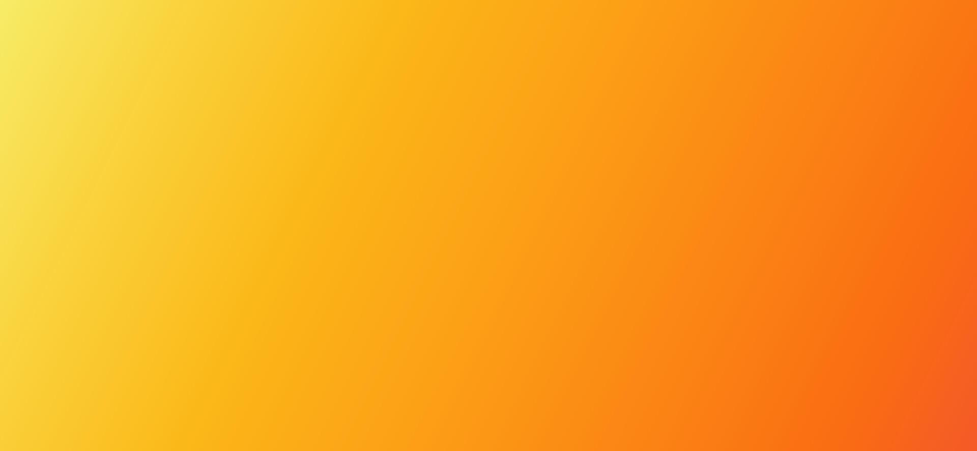 Gelb Orange Gradient. rechteckig breit hell Hintergrund. warm gewaschen aus Schatten zum Sommer- Banner vektor