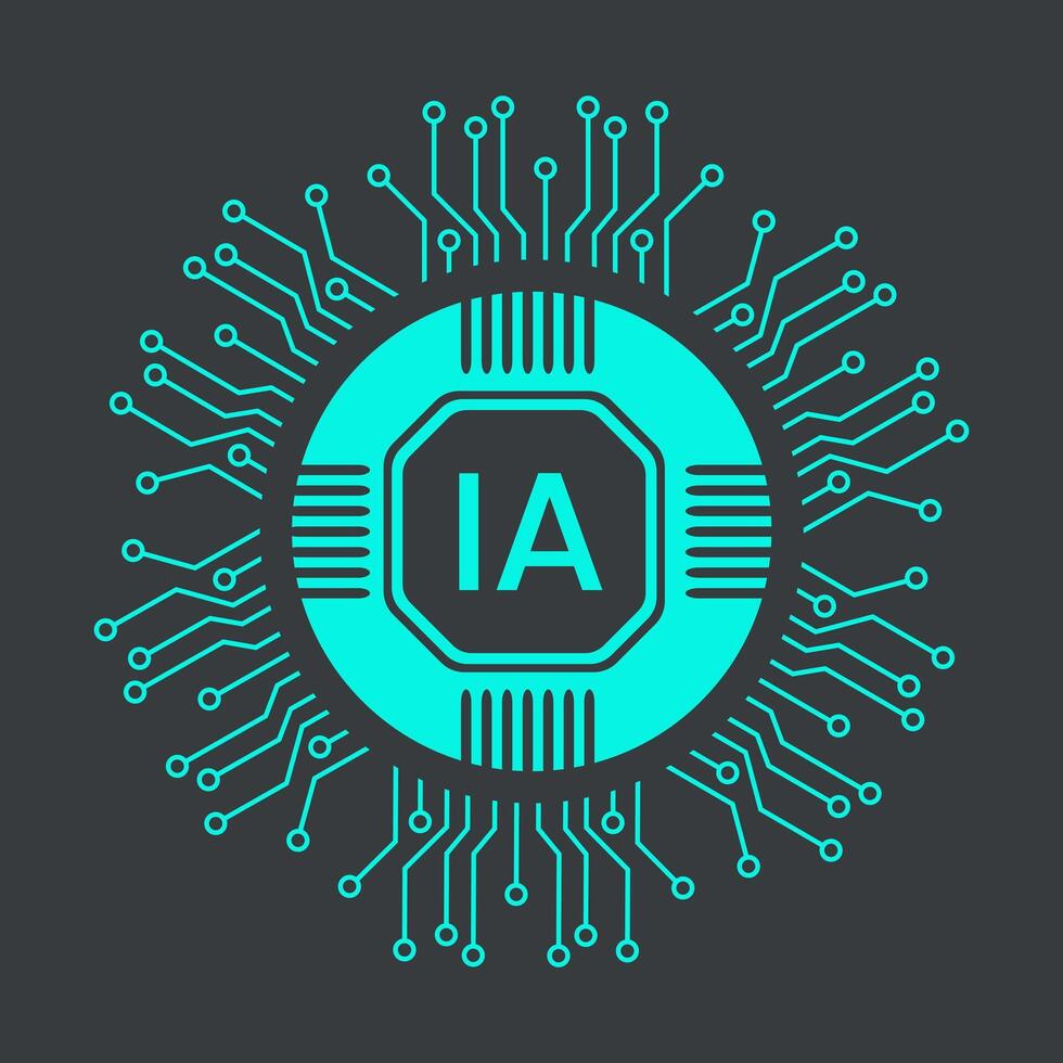 de teknologi huvud och ai ikon, sådan som robot, digital, vr, ai, cyber och vektor linje ikoner vektor klämma konst design vektor illustration