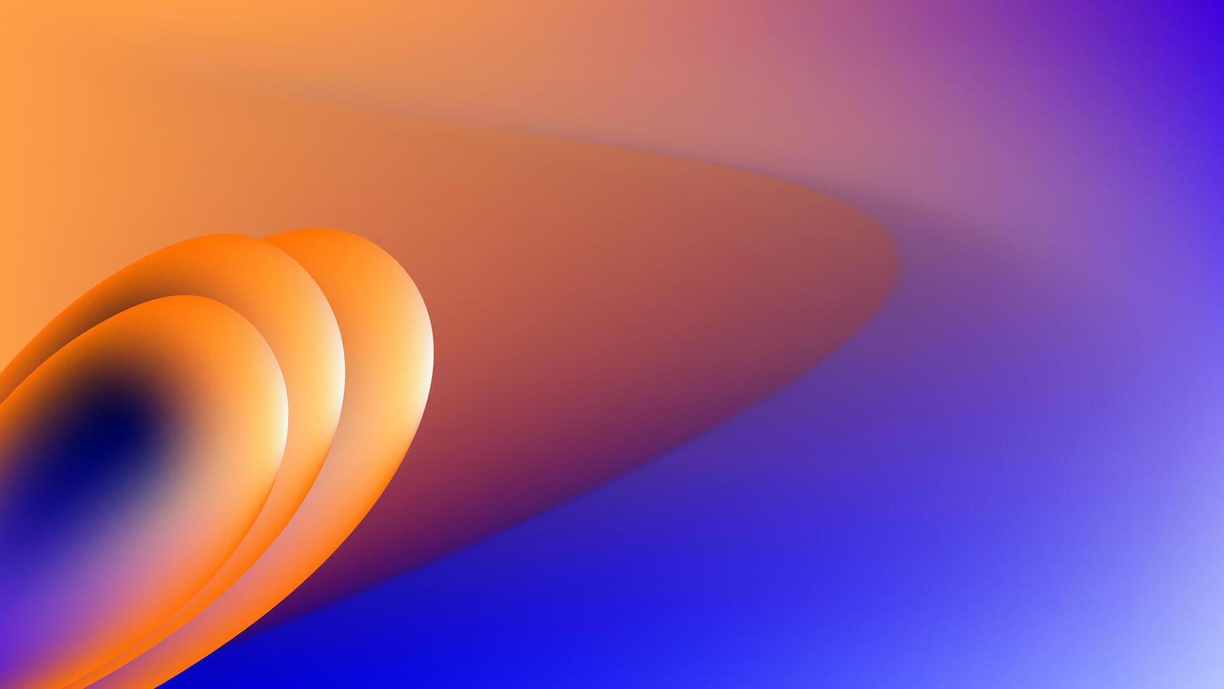 abstrakt blå orange bakgrund med former lutning orange slät flytande Färg design vektor mall Bra för modern hemsida, tapet, omslag design