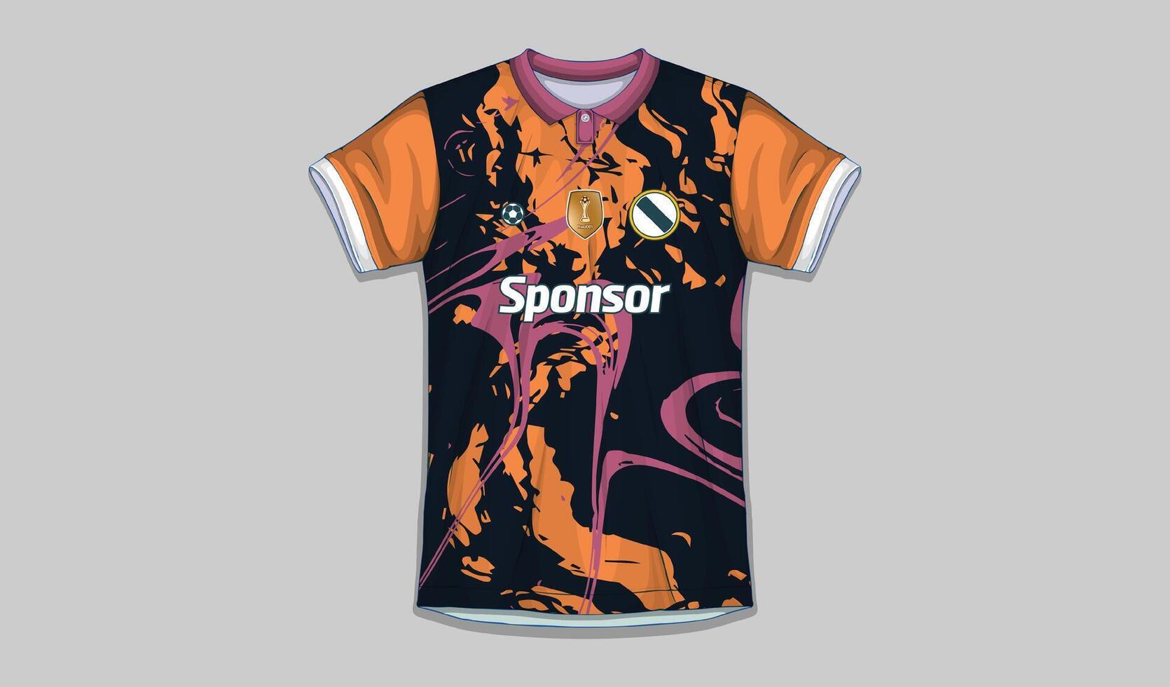 Vektor Sport Hemd Design bereit zu drucken - - Fußball Hemd zum Sublimation