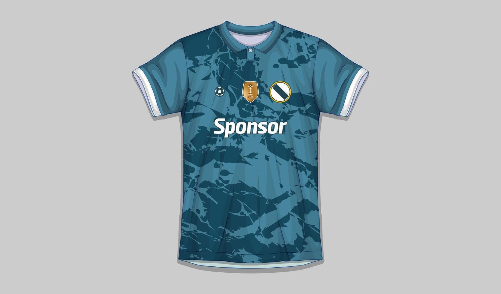 vektor fotboll jersey design för sublimering, sport t skjorta design