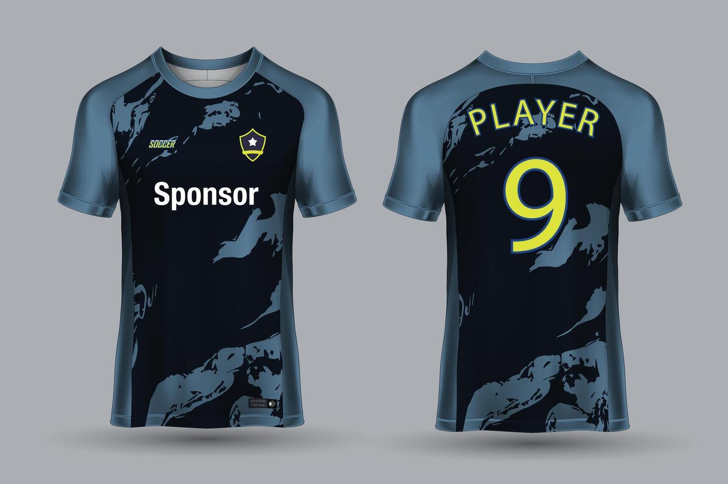 Vektor Fußball Jersey Design zum Sublimation, Sport t Hemd Design