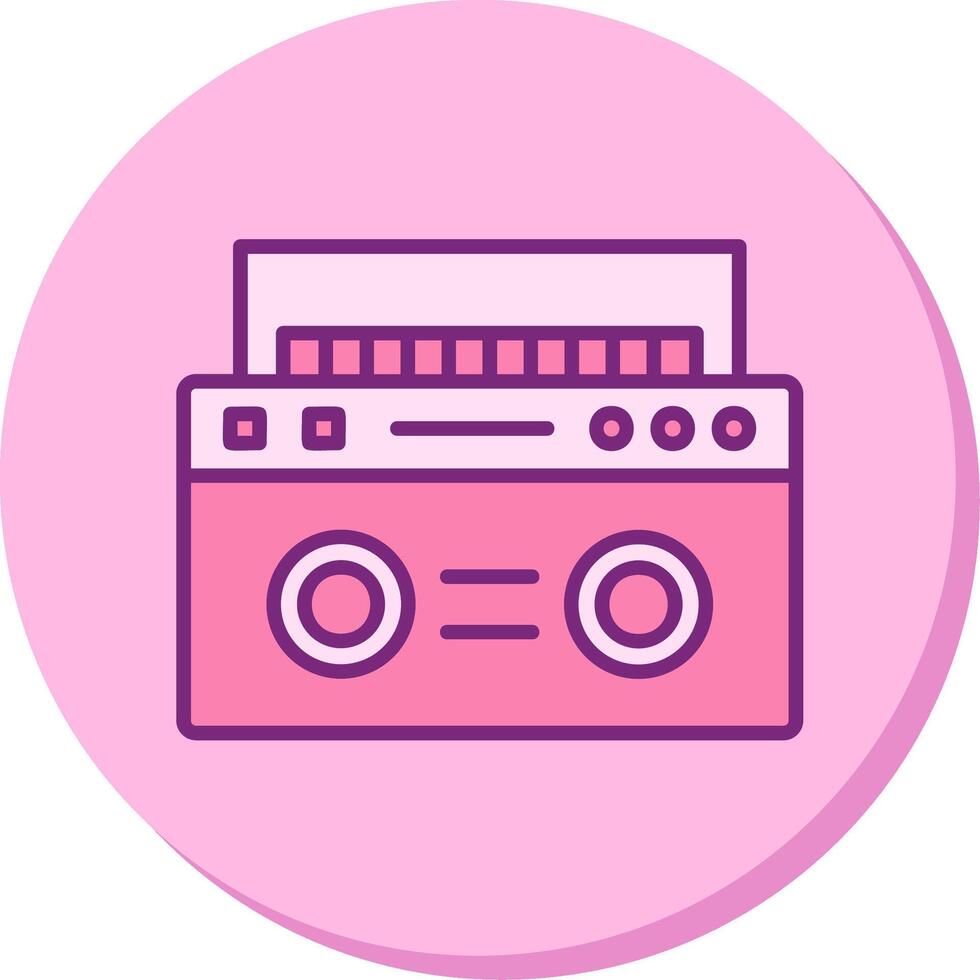 Symbol für Boombox-Vektor vektor