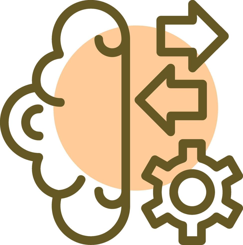 selbstoptimierend Systeme linear Kreis Symbol vektor