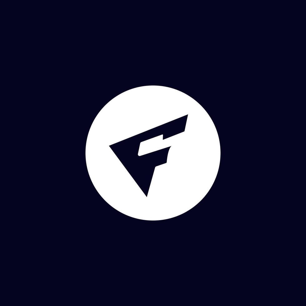 Brief f Flügel Flagge Logo Symbol Design Vorlage Elemente. Vektor Profi