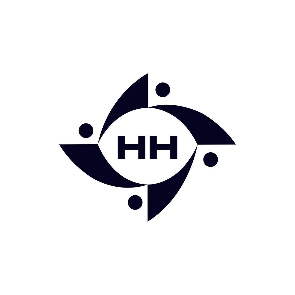 hh logotyp. h h design. vit hh brev. hh, h h brev logotyp uppsättning design. första brev hh länkad cirkel versal monogram logotyp. h h brev logotyp uppsättning vektor design. hh brev logotyp design. proffs vektor