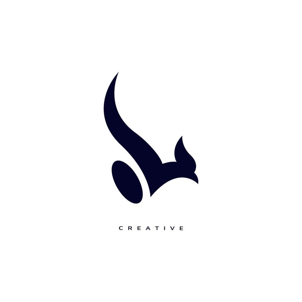 Vogel Logo Design Vorlage Vektor Logo Design mit schwarz. Vektor Profi