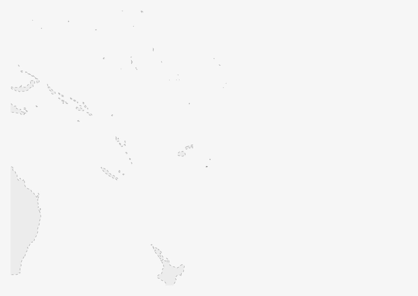 Karte von Ozeanien mit hervorgehoben Tonga Karte vektor