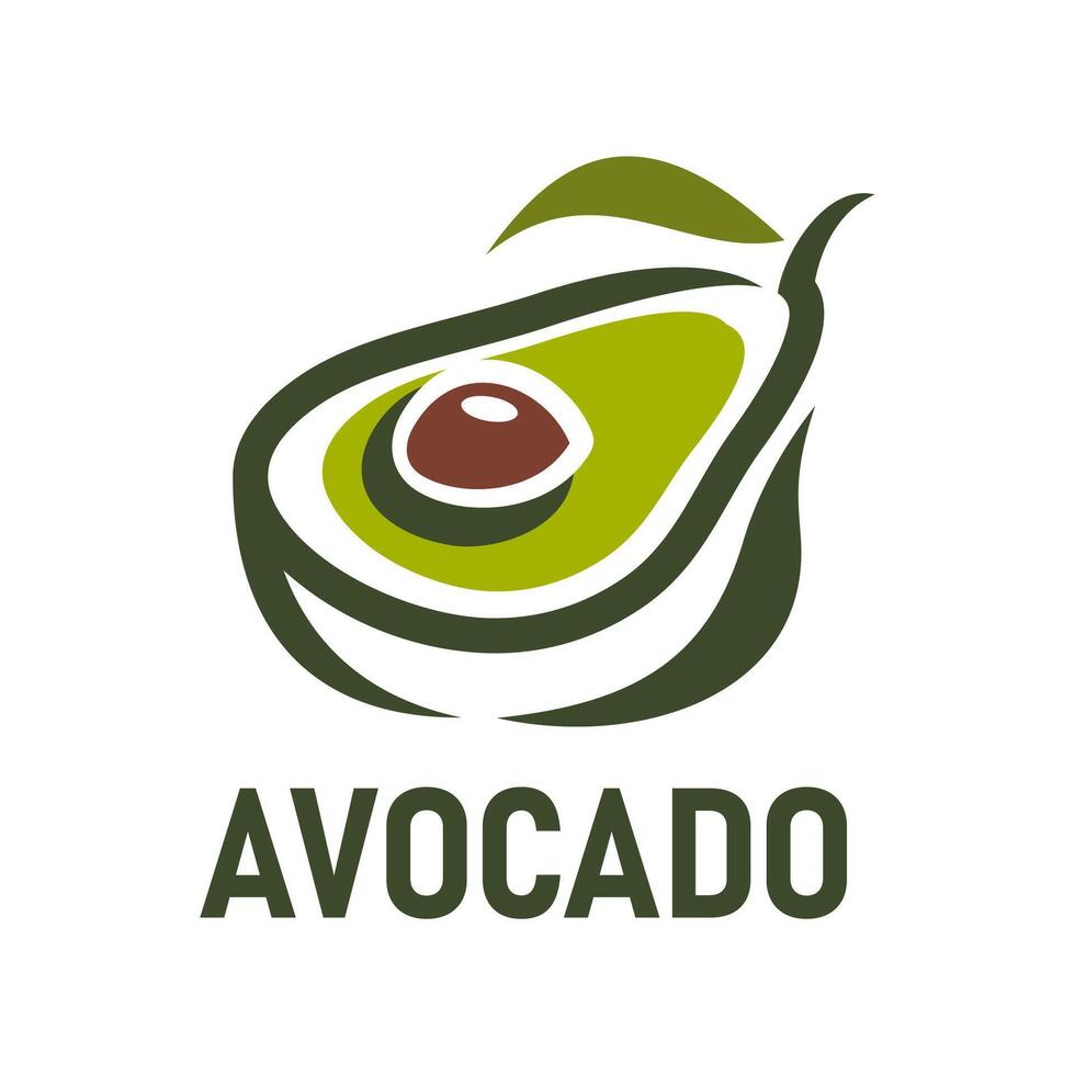 Avocado Obst Bauernhof, Saft und Öl Grafik Symbol vektor