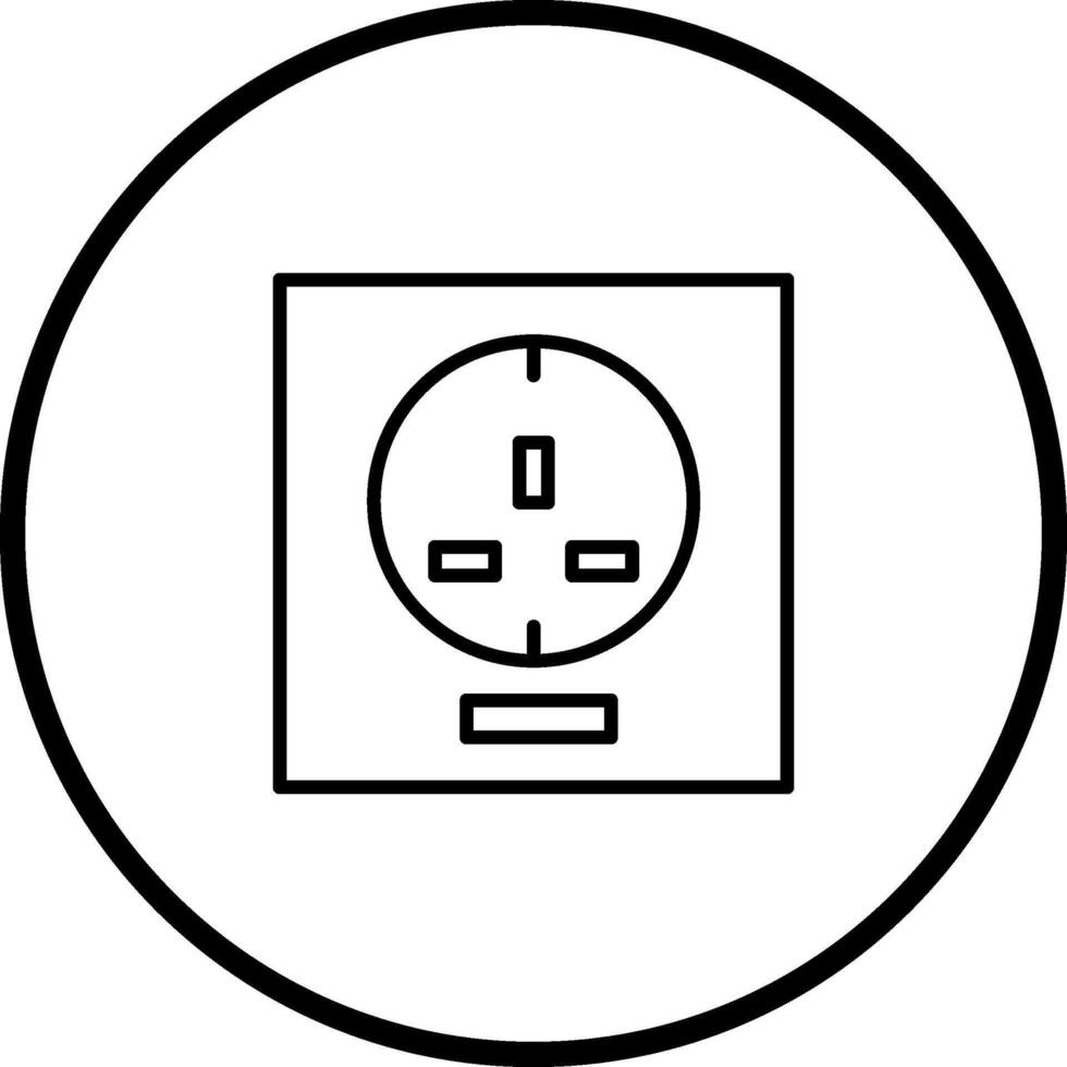socket vektor ikon