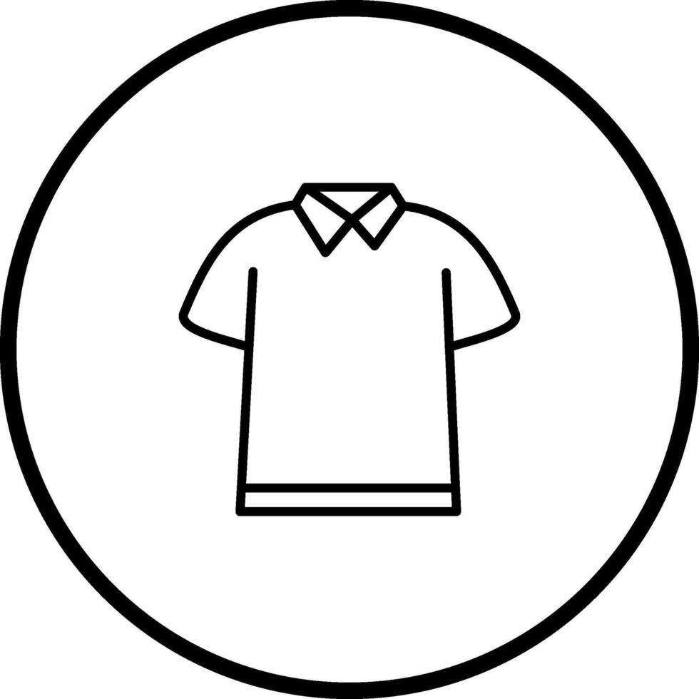 Poloshirt-Vektorsymbol vektor