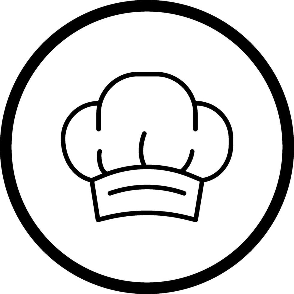 Vektorsymbol für Kochmütze vektor