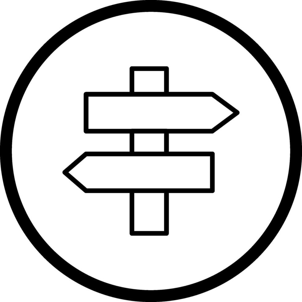 Wegweiser-Vektor-Symbol vektor