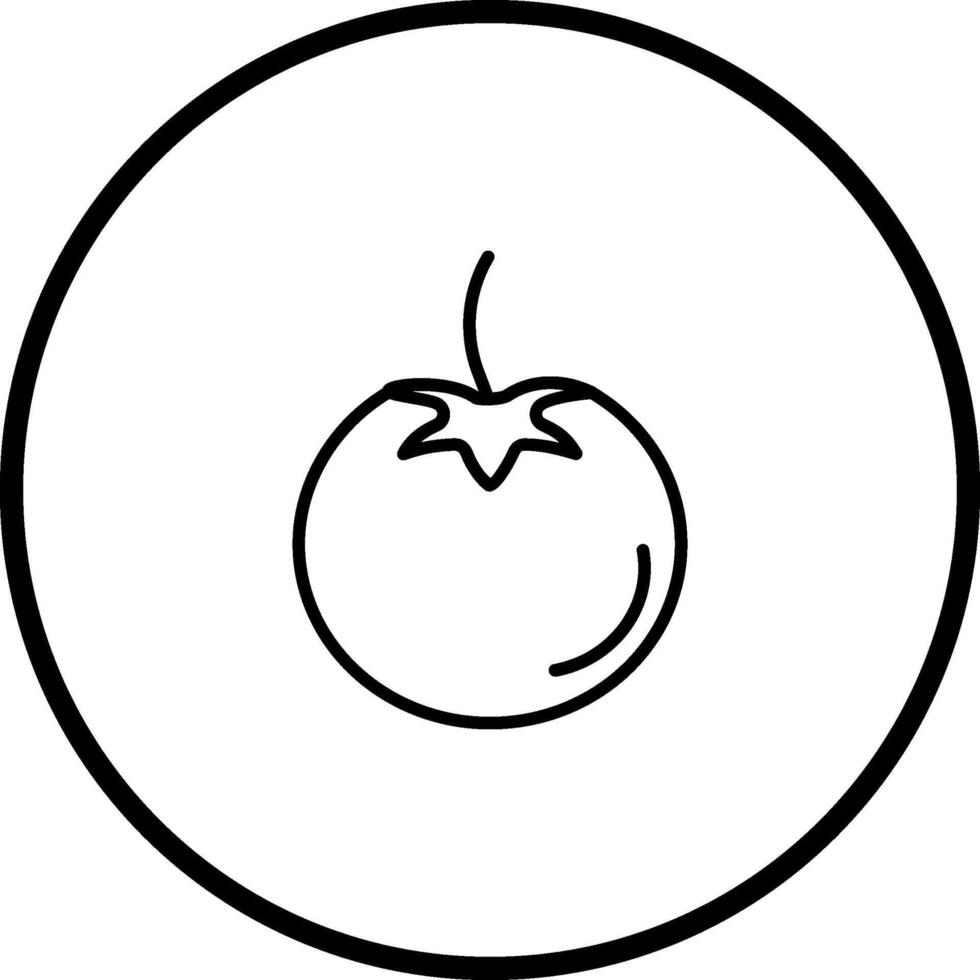 Symbol für Tomatenvektor vektor