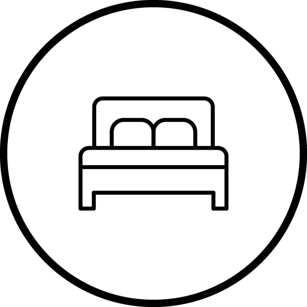 doppelt Bett ii Vektor Symbol