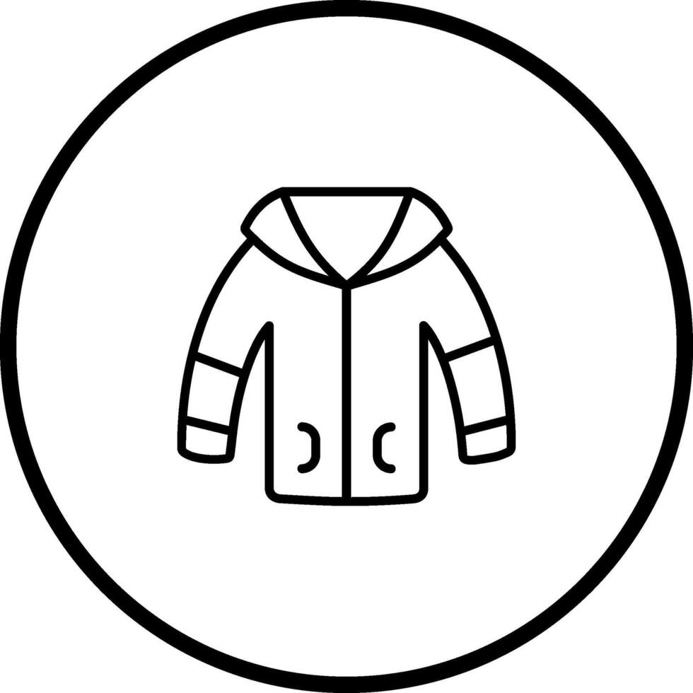 Vektorsymbol Winterjacke vektor