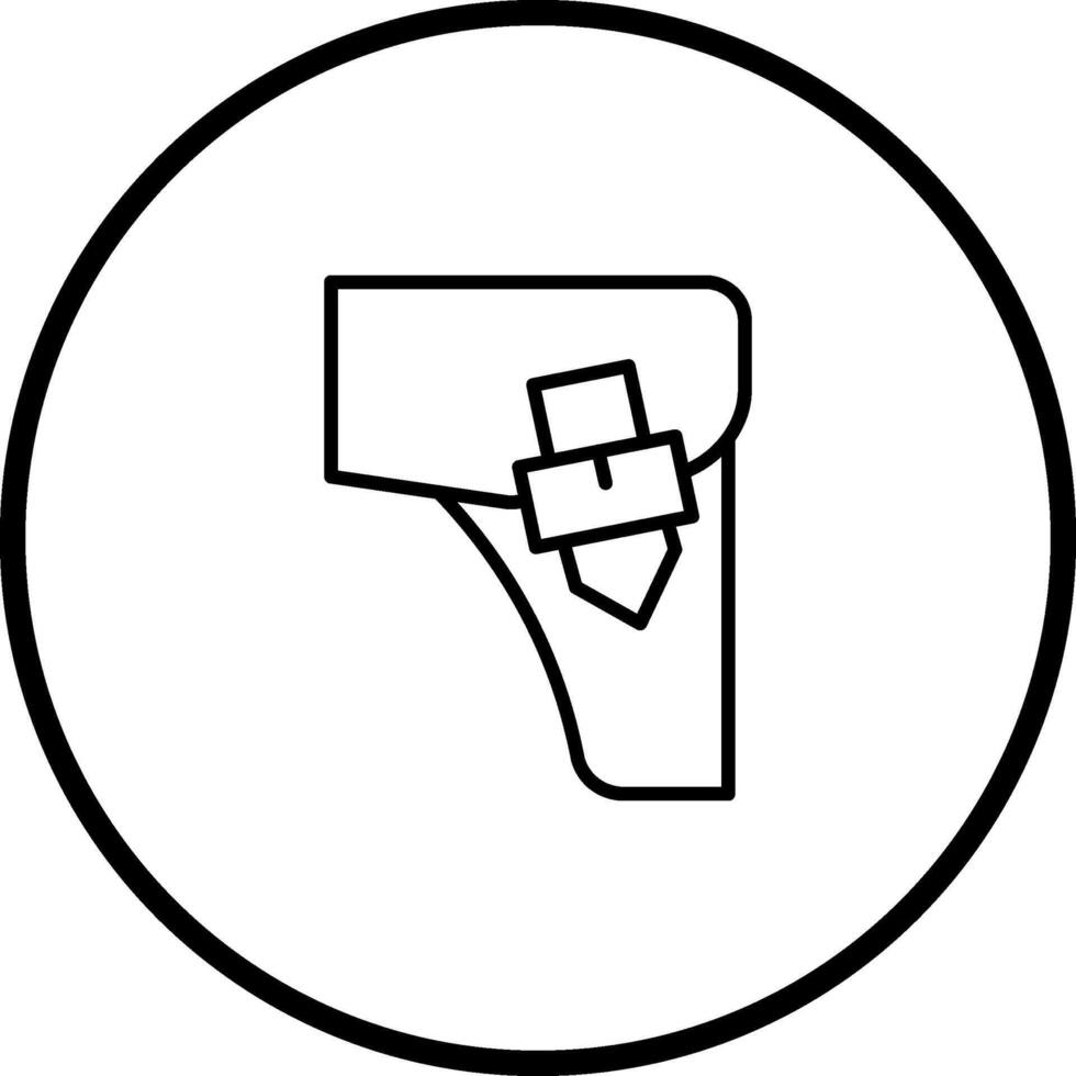 Vektorsymbol für Waffengürtel vektor
